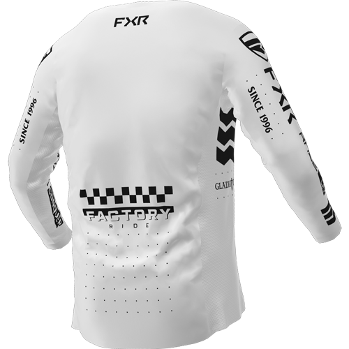 FXR Podium Gladiator MX Jersey Wit OUTLET