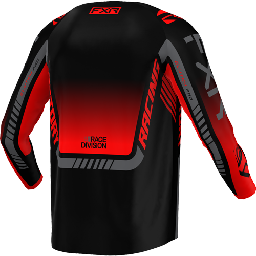 FXR Clutch Pro MX Jersey Zwart/Rood/Grijs OUTLET