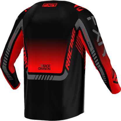 FXR Clutch Pro MX Jersey Zwart/Rood/Grijs OUTLET