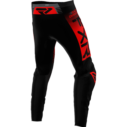 FXR Clutch Pro MX Pant Zwart/Rood/Grijs OUTLET