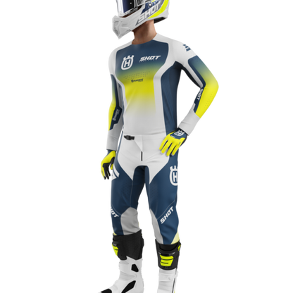 Shot MX Cross Shirt Volwassen Aerolite Husqvarna Blauw 2025 Collectie