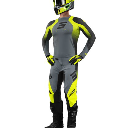 Pantalon Cross Shot MX Adulte Aerolite Ultra Jaune Fluo Collection 2025