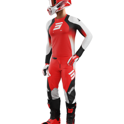 Pantalon cross Shot MX pour adulte Aerolite Ultra Red Collection 2025