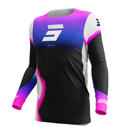 Shot MX Cross Shirt Volwassen Aerolite Astral Blauw / Roze 2025 Collectie