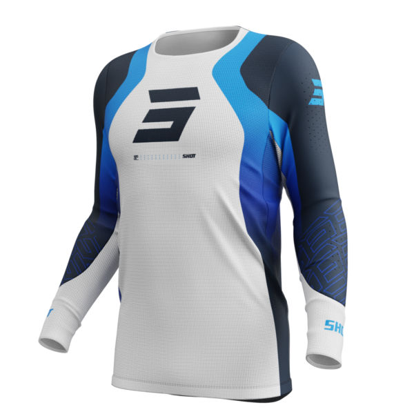 Shot MX Cross Shirt Volwassen Aerolite Ultra Blauw 2025 Collectie