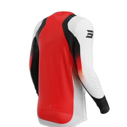 Shot MX Cross Shirt Volwassen Aerolite Ultra Rood 2025 Collectie