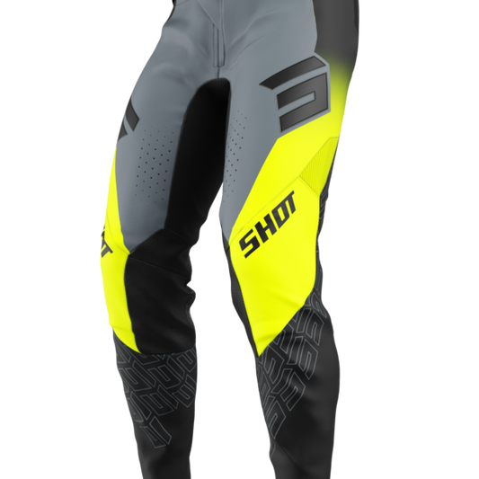 Shot MX Cross Broek Volwassen Aerolite Ultra Fluor Geel 2025 Collectie