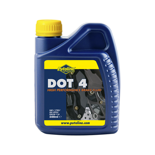 Putoline Brakefluid DOT 4 500ml.