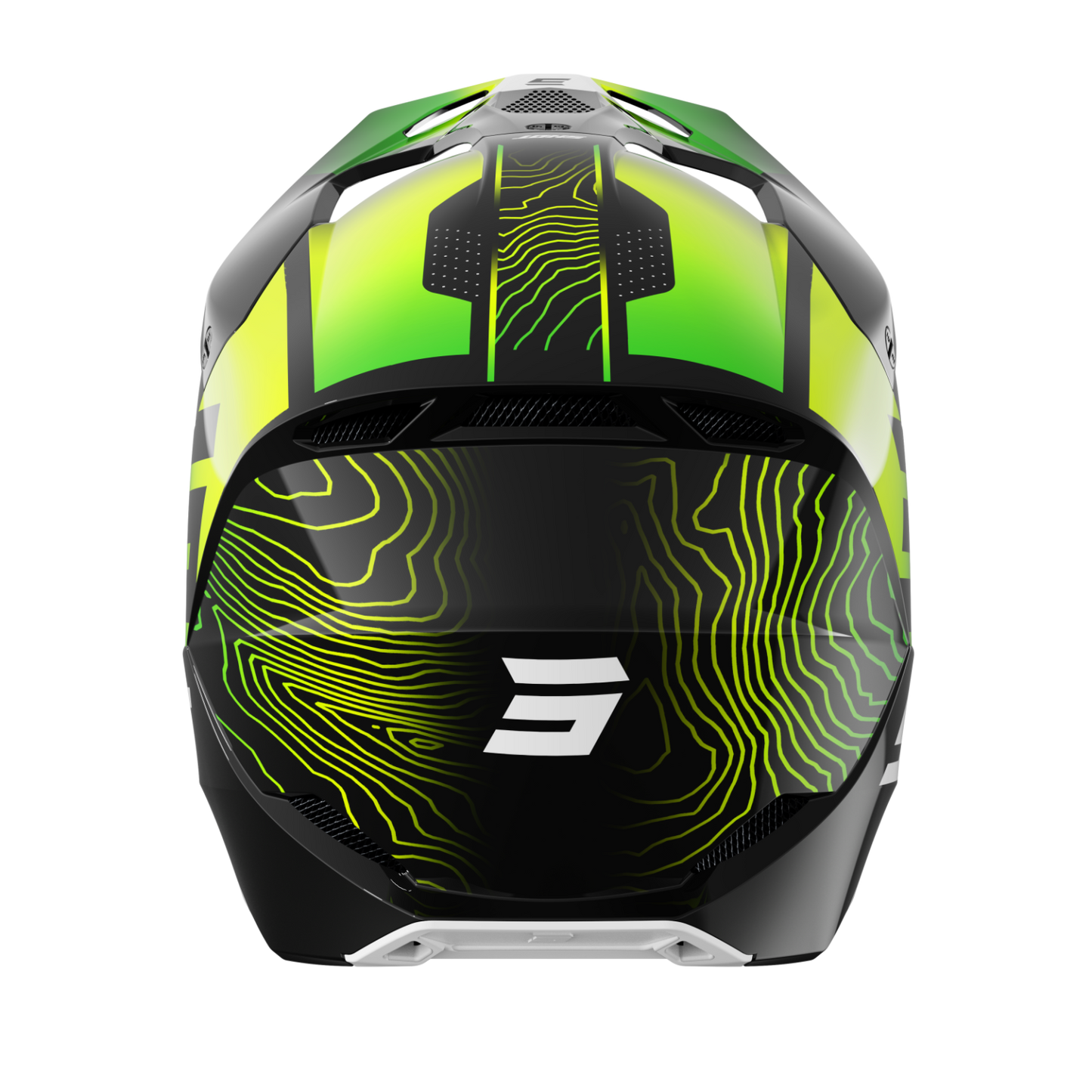 Casque MX Cross Shot Enfant Furious Kid Apex Jaune Fluo Collection 2025