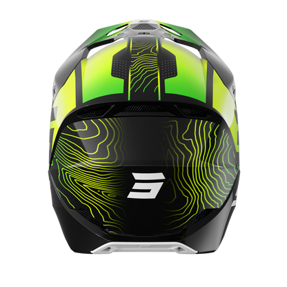 Casque MX Cross Shot Enfant Furious Kid Apex Jaune Fluo Collection 2025