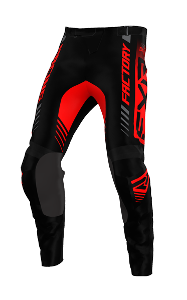 FXR Clutch Pro MX Pant Zwart/Rood/Grijs OUTLET