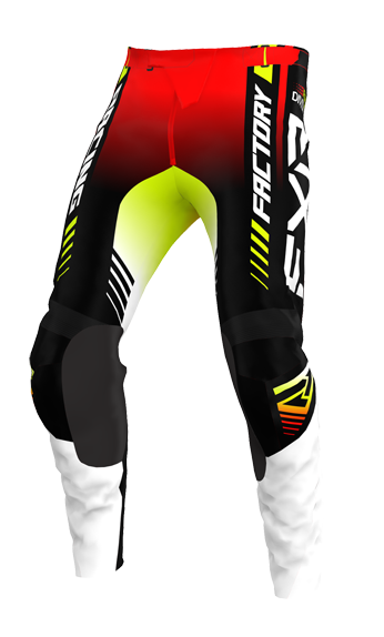 FXR Clutch Pro MX Pant Zwart/Wit/Fluo OUTLET