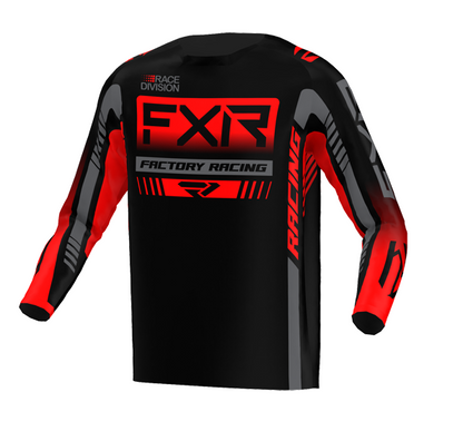 FXR Clutch Pro MX Jersey Zwart/Rood/Grijs OUTLET