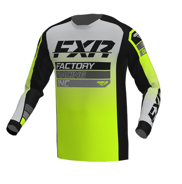 FXR Clutch MX Jersey Zwart/Grijs/Fluo