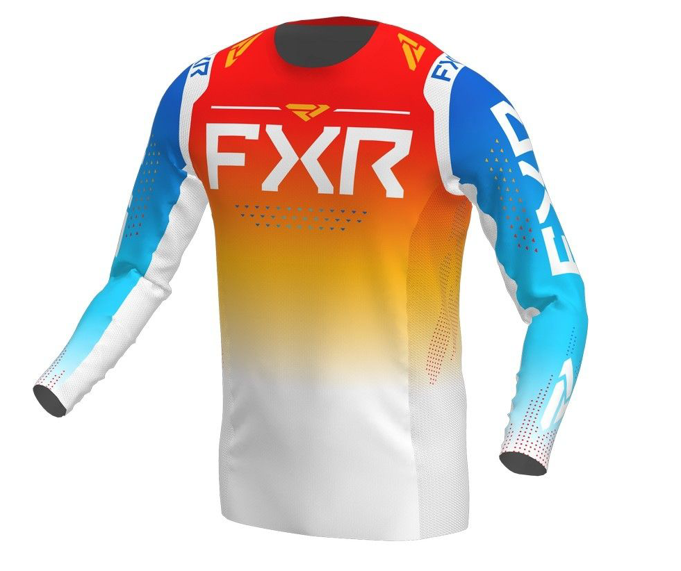 FXR Helium MX Jersey Blue/Tangerine