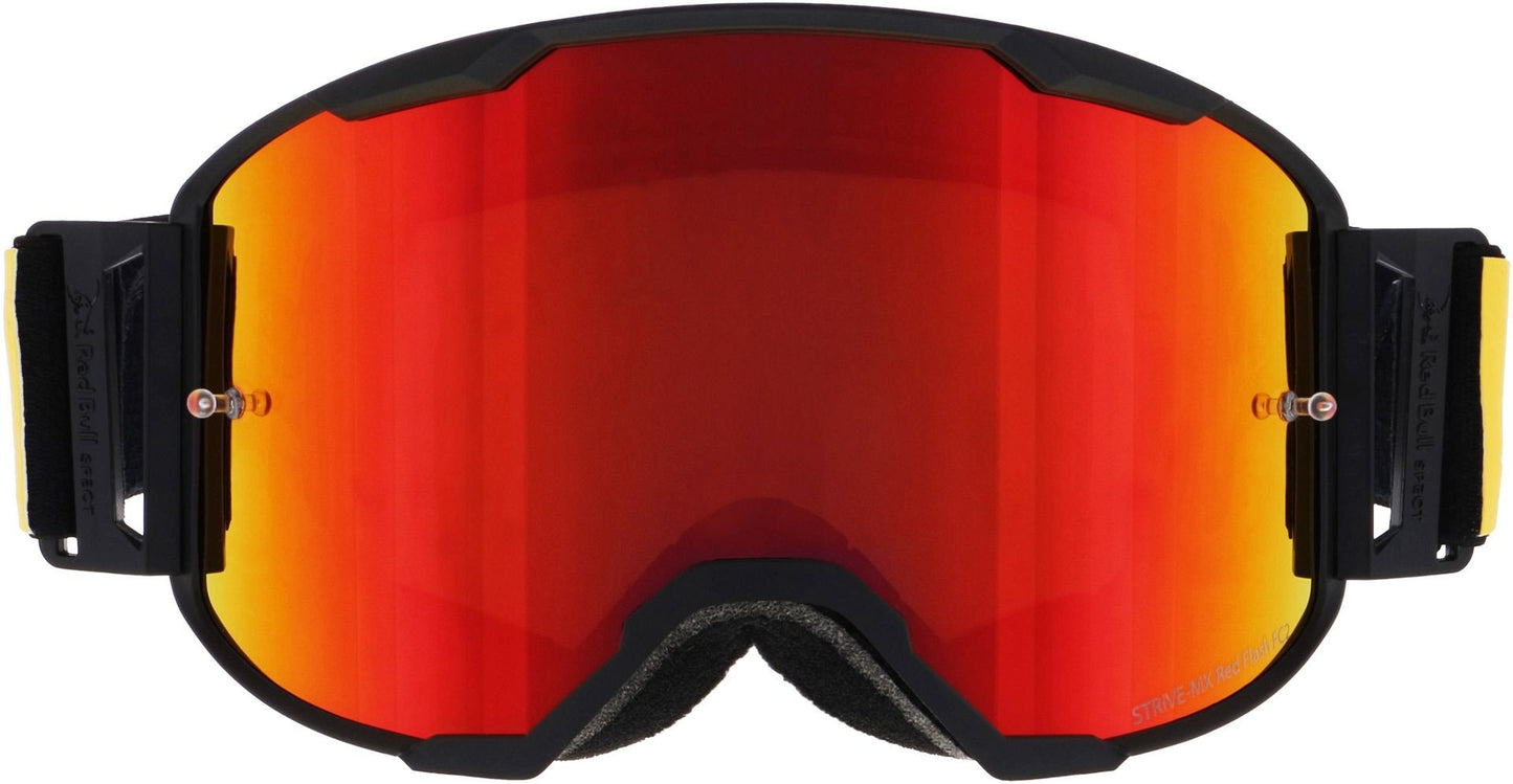 Spect Red Bull Strive MX Goggle - Zwart (Spiegel lens)