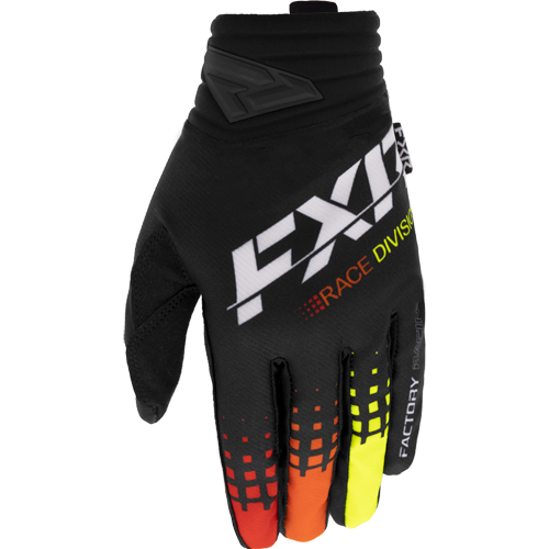 FXR Prime MX Glove Black/Red/Orange