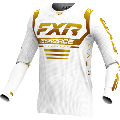 FXR Revo Mx Jersey 24 Wit/Goud