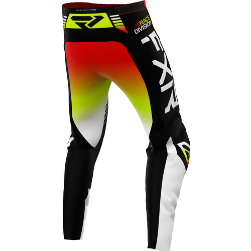 FXR Clutch Pro MX Pant Zwart/Wit/Fluo OUTLET